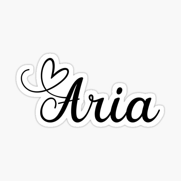 Item preview, Aria Personalized Girl Name -   designed and sold by JaneApril.