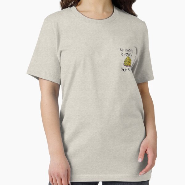 Aperçu de l'œuvre Mangez vos spaghettis pour oublier vos regrets créée et vendue par Etchedclothing.
