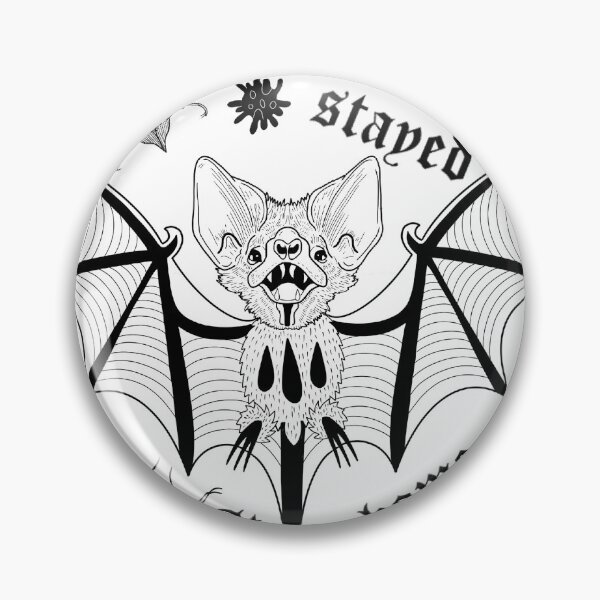 Item preview, I Stayed at Home Bat Design designed and sold by HannaEyeTattoo.