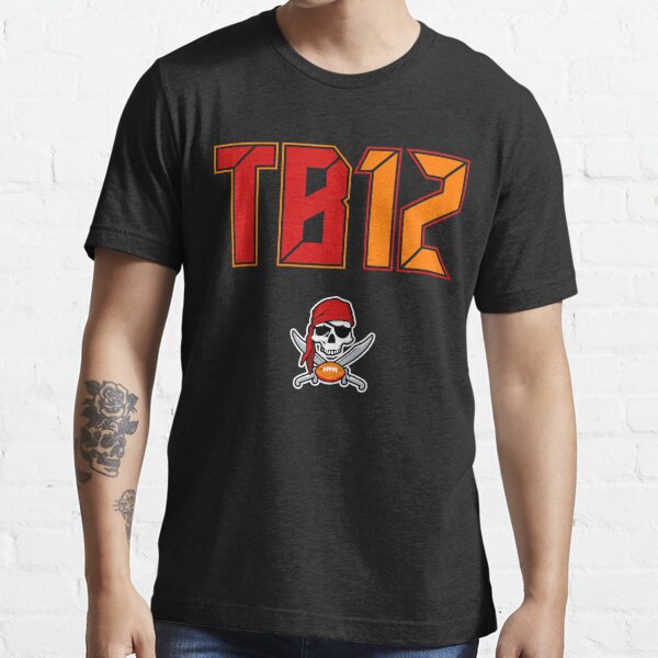 Tom Brady TB12 Men's Medium Keep Going Tampa Tom Brady Orange S/S T-Shirt  Tee