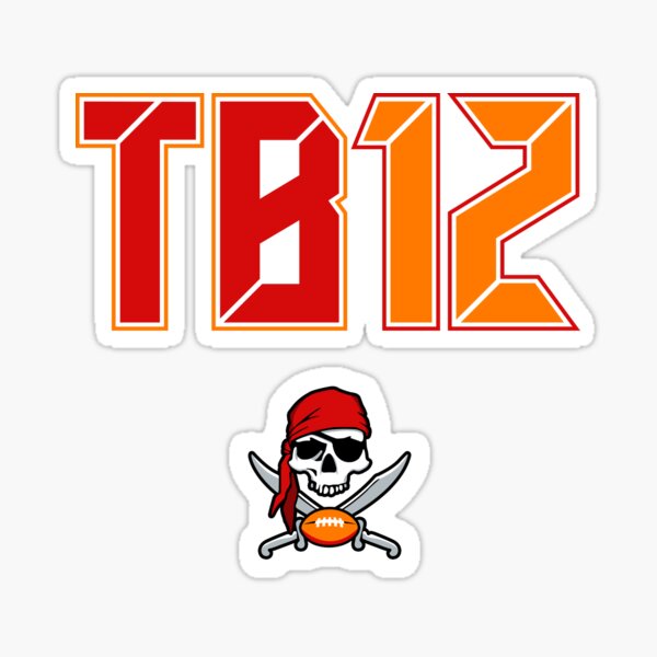 Tom Brady TB12 Logo-Tampa Bay Buccaneers Car/Wall Decal-Size-Qty Discounts