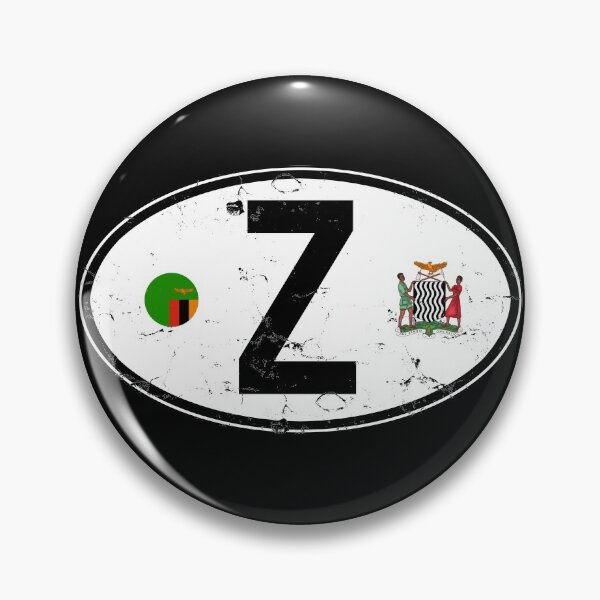 Item preview, Zambia Oval Country Code Decal designed and sold by rogue-design.
