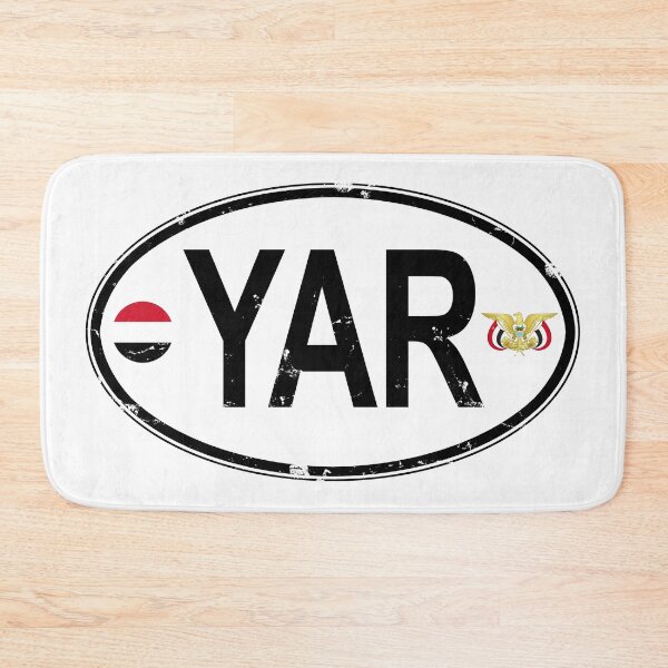 Item preview, Yemen Oval Country Code Decal designed and sold by rogue-design.