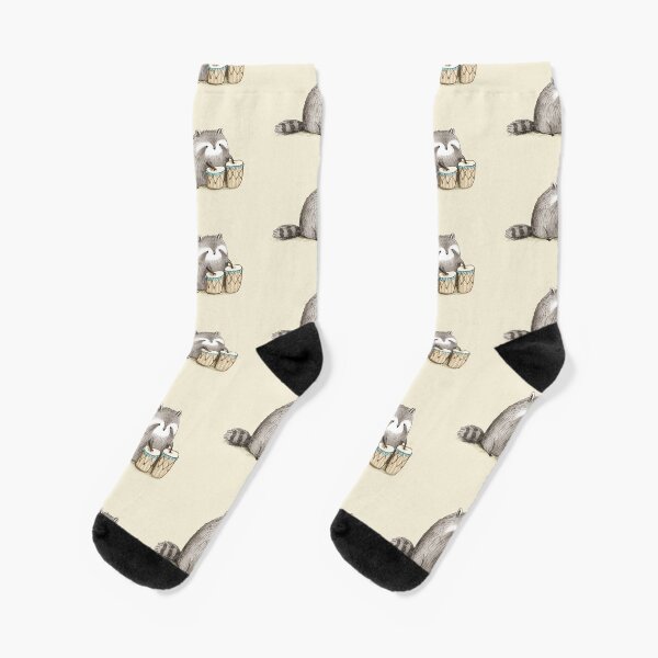Item preview, Raccoon on Bongos designed and sold by Sophie Corrigan.