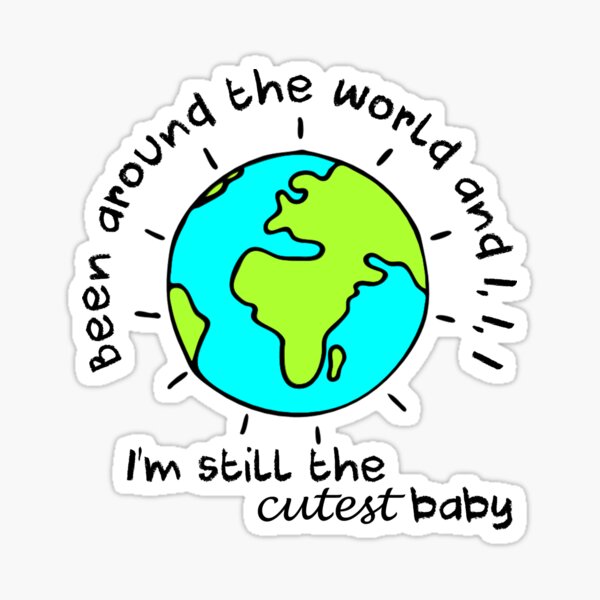 Cutest baby art Sticker