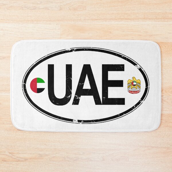 Item preview, United Arab Emirates Oval Country Code Decal designed and sold by rogue-design.