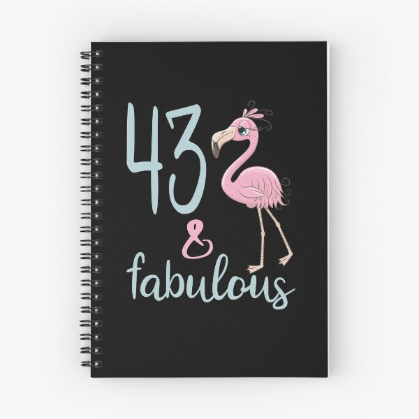 Item preview, Womens 43 & Fabulous 43rd Birthday Gift Pink Flamingo Bday Party Outfit For 43 Years Old designed and sold by FunnySunny T-Shirts.