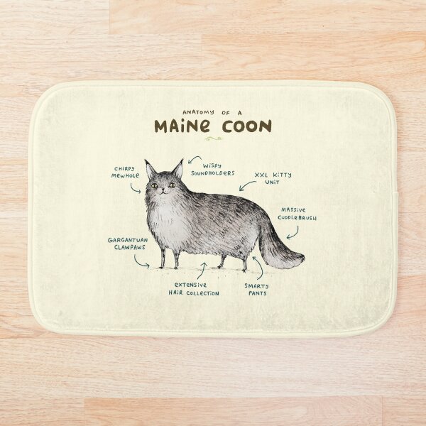 Anatomy of a Maine Coon Bath Mat