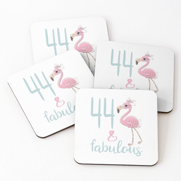 Item preview, Womens 44 Years Old Fabulous 44th Birthday Gift Flamingo Cute Bday Party Outfit designed and sold by FunnySunny T-Shirts.