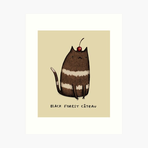 Black Forest Câteau Art Print