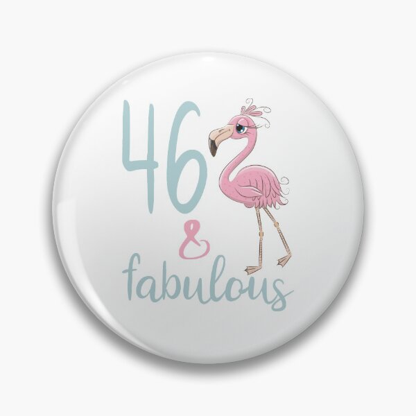 Item preview, Womens 46 Years Old Fabulous Flamingo 46th Birthday Gift Cute Bday Party Outfit designed and sold by FunnySunny T-Shirts.