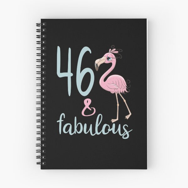 Item preview, Womens 46 Years Old Fabulous Flamingo 46th Birthday Gift Cute Bday Party Outfit designed and sold by FunnySunny T-Shirts.