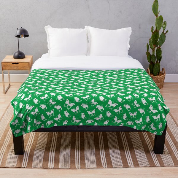 Item preview, Patrón sin fisuras de hermosas mariposas blancas con un corazón sobre un fondo verde designed and sold by Deviser.