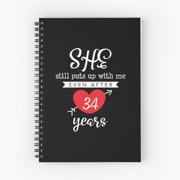 Item preview, She Still Puts Up With Me Even After 34 Year designed and sold by Orange Pieces.