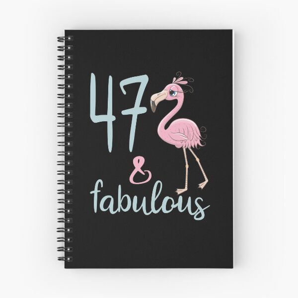 Item preview, Womens 47 Years Old Fabulous Flamingo 47th Birthday Gift Cute Bday Party Outfit designed and sold by FunnySunny T-Shirts.