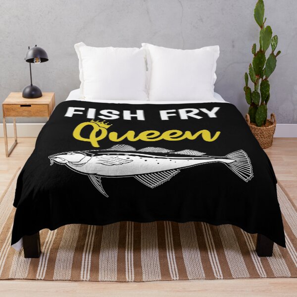 Item preview, Funny Fish Fry Queen print designed and sold by jakehughes2015.