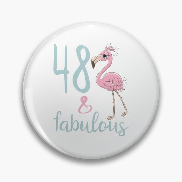 Item preview, Womens 48 Years Old Fabulous Flamingo Bday Party Outfit Cool 48th Birthday Gift For Her designed and sold by FunnySunny T-Shirts.