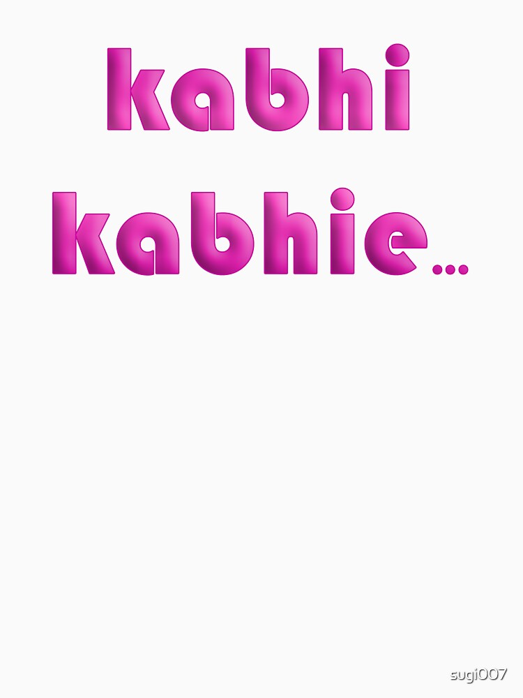 Thumbnail 7 of 7, Essential T-Shirt, Kabhi Kabhie designed and sold by sugi007.