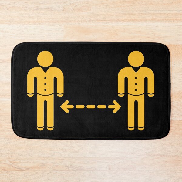 Item preview, Keep Distance! (Corona Virus / Pictogram / Icon / Gold) designed and sold by MrFaulbaum.