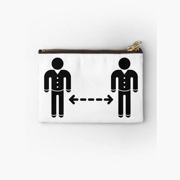 Item preview, Keep Distance! (Corona Virus / Pictogram / Icon / Black) designed and sold by MrFaulbaum.