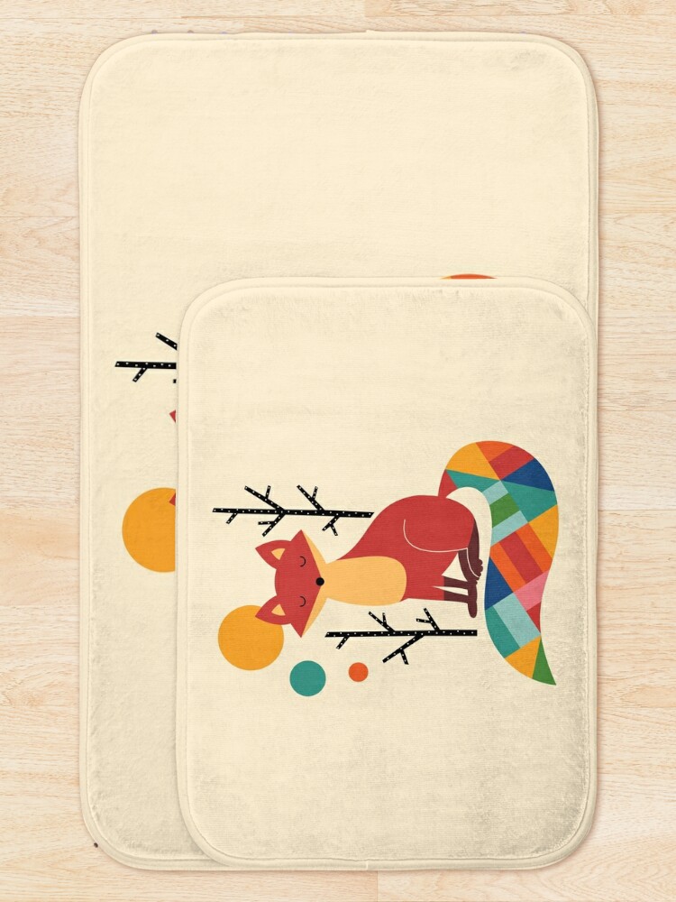 Disover Rainbow Fox | Bath Mat