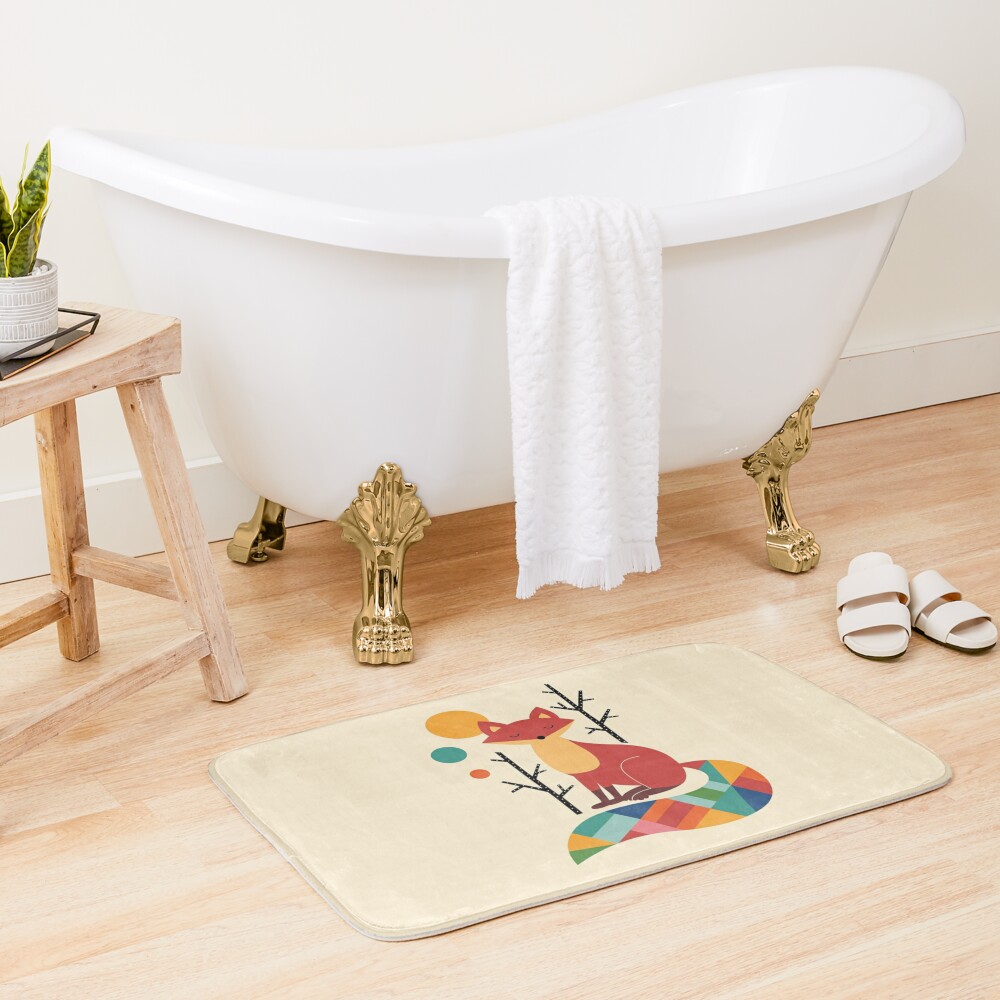 Disover Rainbow Fox | Bath Mat