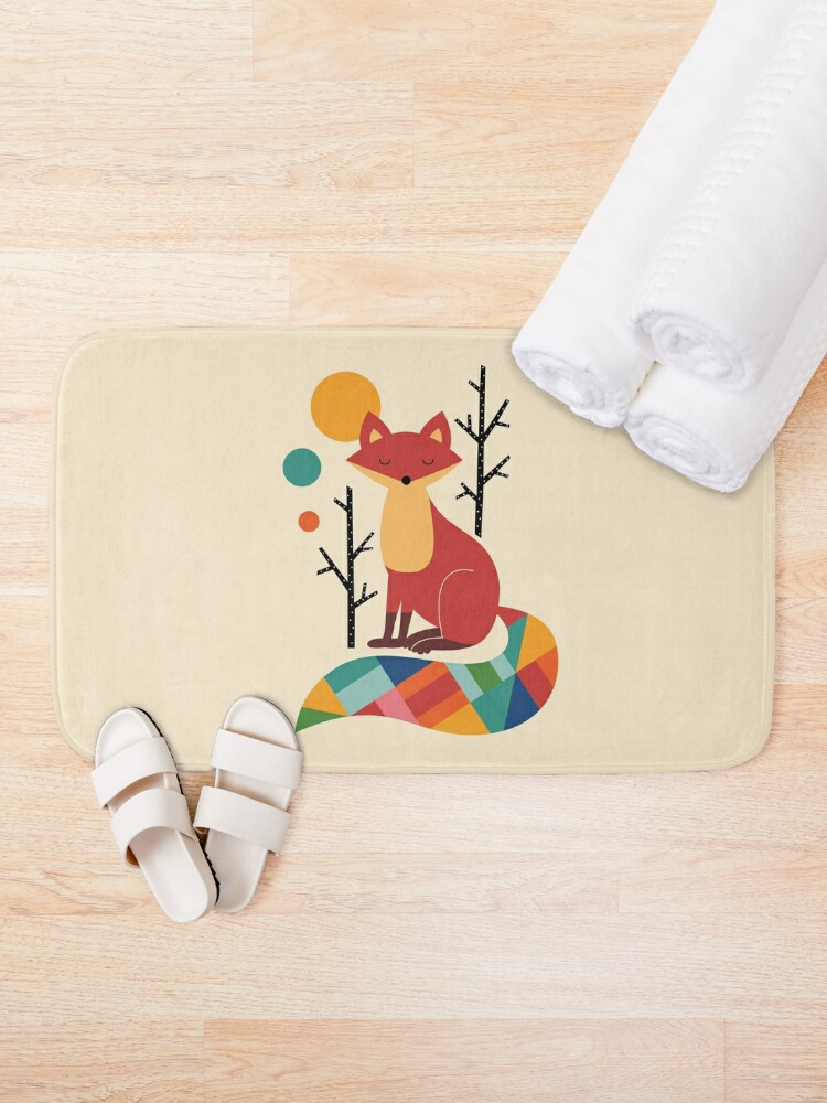 Disover Rainbow Fox | Bath Mat