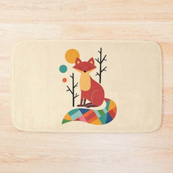 Discover Rainbow Fox | Bath Mat