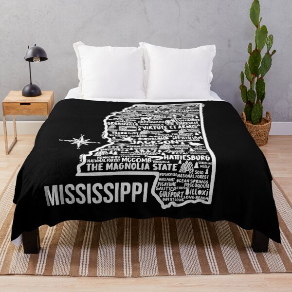 Item preview, Mississippi Map designed and sold by fiberandgloss.