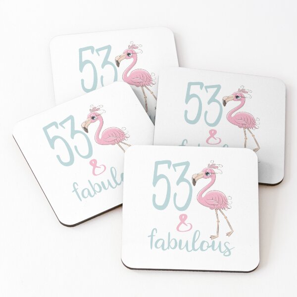 Item preview, 53rd Birthday Gift For Women 53 Years Old Fabulous Flamingo Fifty Three Bday Party Outfit designed and sold by FunnySunny T-Shirts.