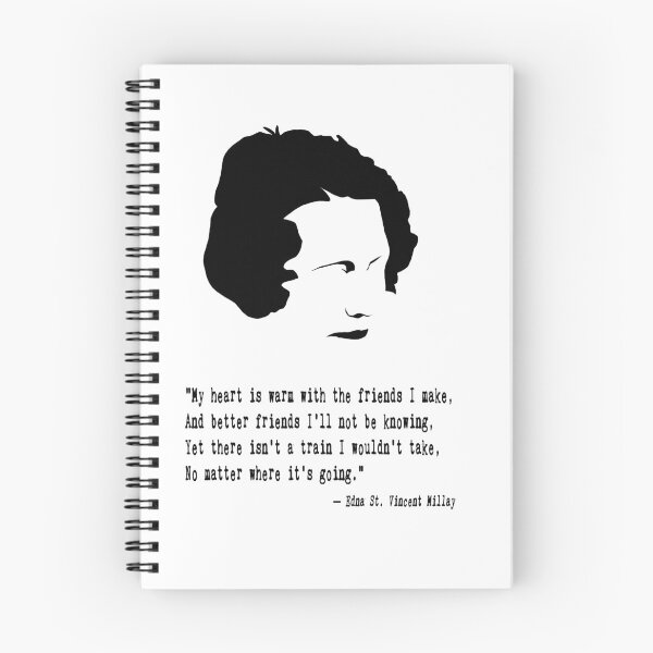 Item preview, Edna St. Vincent Millay Quote designed and sold by The Dead  Writers Circle.