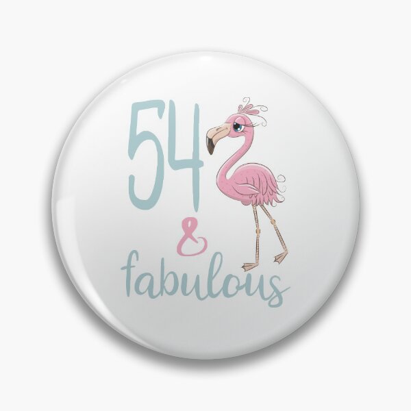 Item preview, 54th Birthday Gift For Women 54 Years Old Fabulous Flamingo Fifty Four Bday Party Outfit designed and sold by FunnySunny T-Shirts.