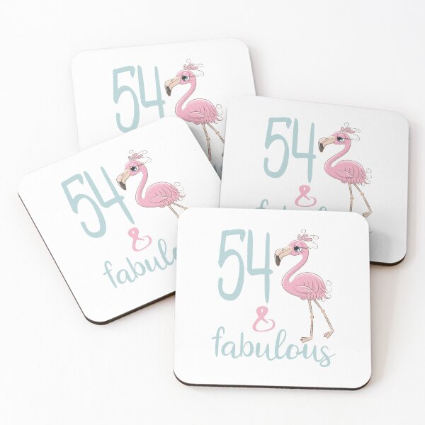 Item preview, 54th Birthday Gift For Women 54 Years Old Fabulous Flamingo Fifty Four Bday Party Outfit designed and sold by FunnySunny T-Shirts.