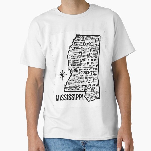 Item preview, Mississippi Map designed and sold by fiberandgloss.