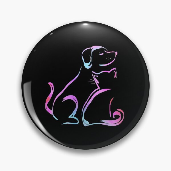 Item preview, Dog and Cat Best Friends - Pink designed and sold by FaithAndForest.