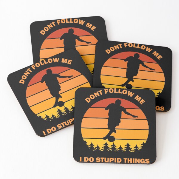Item preview, Don't Follow Me I Do Stupid Things Dont Football Lover Sport Player Sunset Vintage Retro Gift designed and sold by Best Arts.