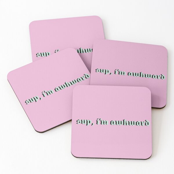 Item preview, Sup, I'm Awkward Green and Pink designed and sold by -art-by-syd-.