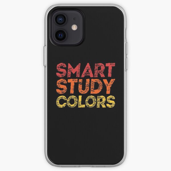 Smart Study Colors Red Orange Yellow iPhone Soft Case