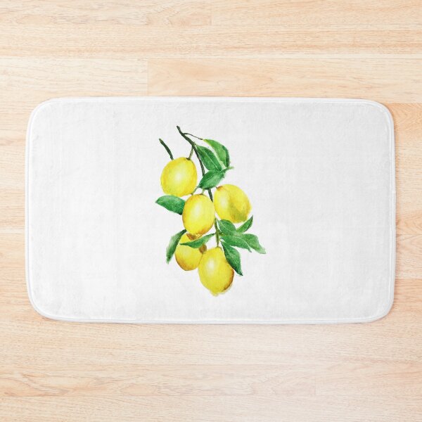 Item preview, hand painted yellow lemon watercolor  designed and sold by ColorandColor.