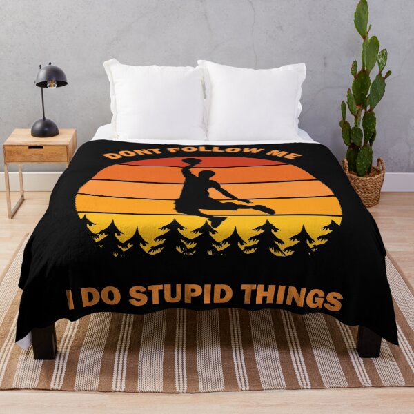 Item preview, Don't Follow Me I Do Stupid Things Dont Basketball Lover Sport Player Sunset Vintage Retro Gift designed and sold by Best Arts.
