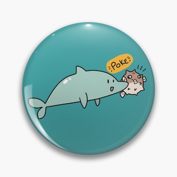 Item preview, Dolphin Poking a Blowfish designed and sold by SaradaBoru.
