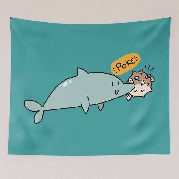 Item preview, Dolphin Poking a Blowfish designed and sold by SaradaBoru.