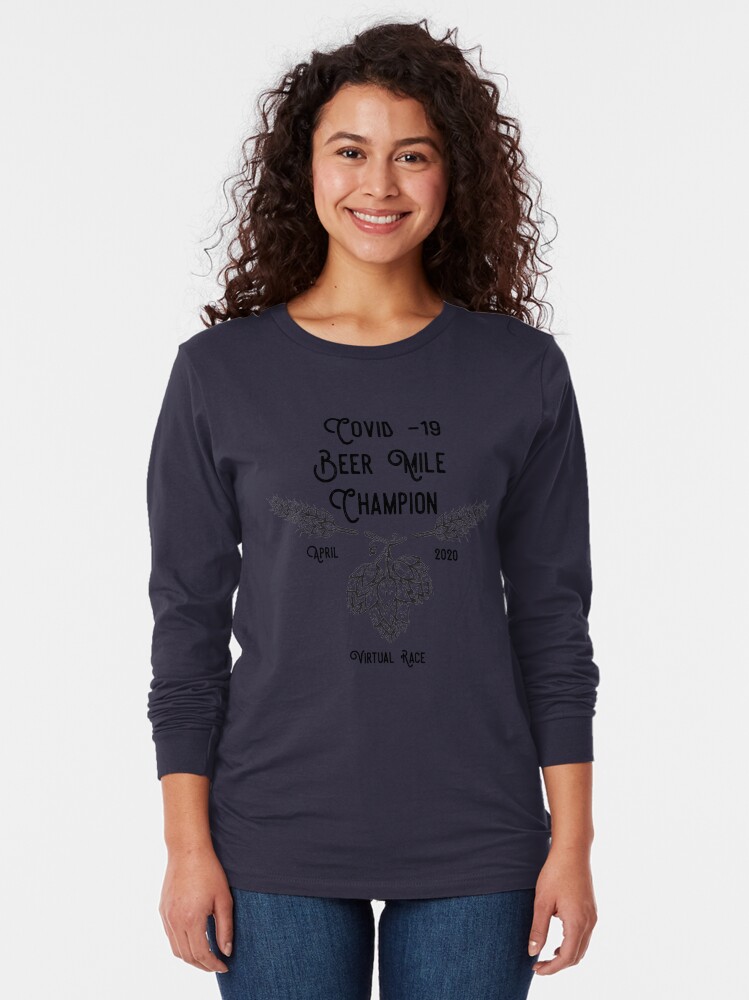 Alternate view of Beer Mile Champion Long Sleeve T-Shirt