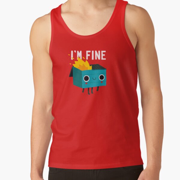 Contenedor de basura está bien Camiseta de tirantes