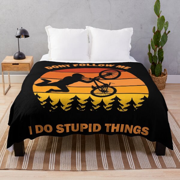 Item preview, Don't Follow Me I Do Stupid Things Dont Bike Bicycle Cycling Lover Vintage Retro Gift designed and sold by Best Arts.