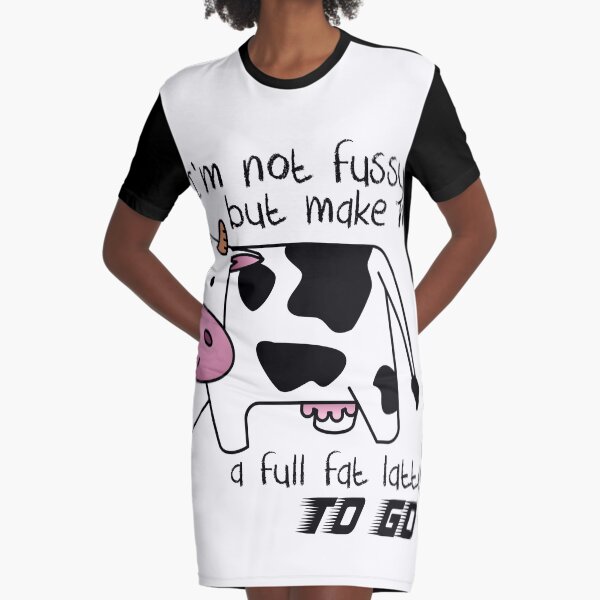 Full Fat Latte Graphic T-Shirt Dress