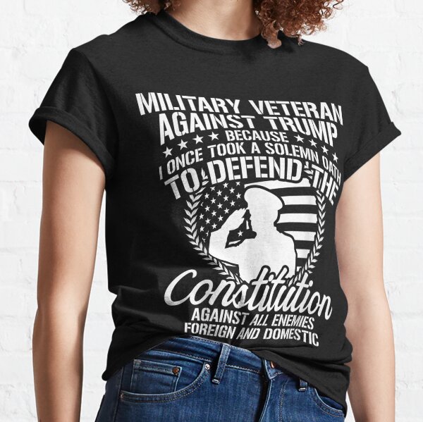 Military Veterans Against Trump 2020 USA Election Classic T-Shirt