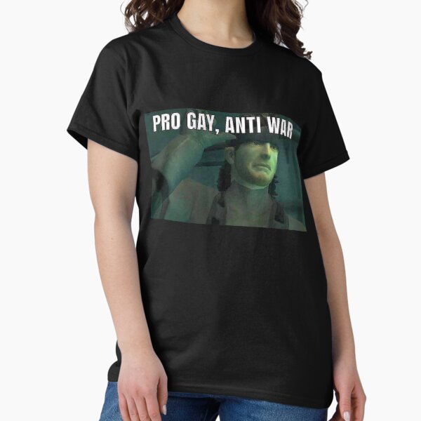 Item preview, pro gay anti war designed and sold by croppedmgsmemes.