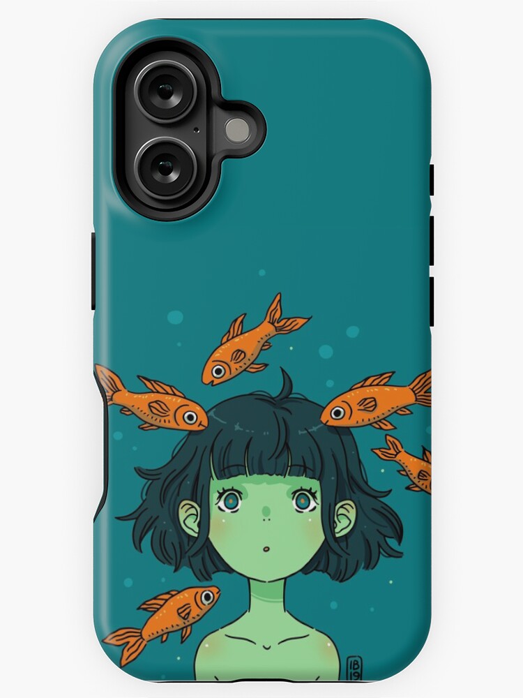Thumbnail 1 of 4, iPhone Case, Orange fishes designed and sold by freeminds.