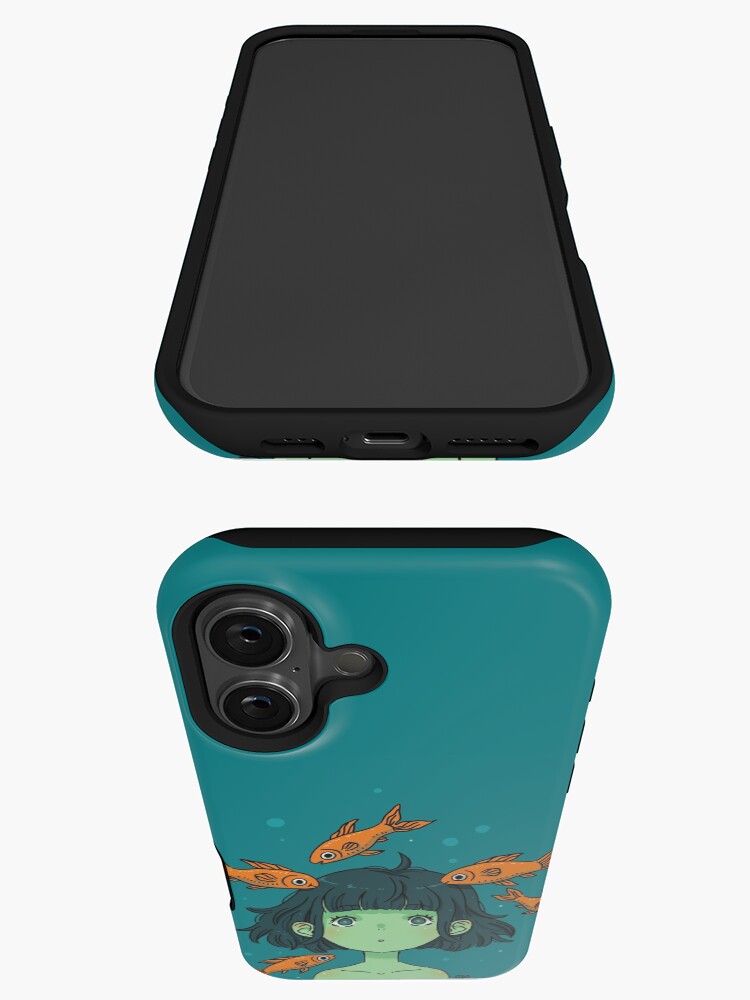 Thumbnail 3 of 4, iPhone Case, Orange fishes designed and sold by freeminds.